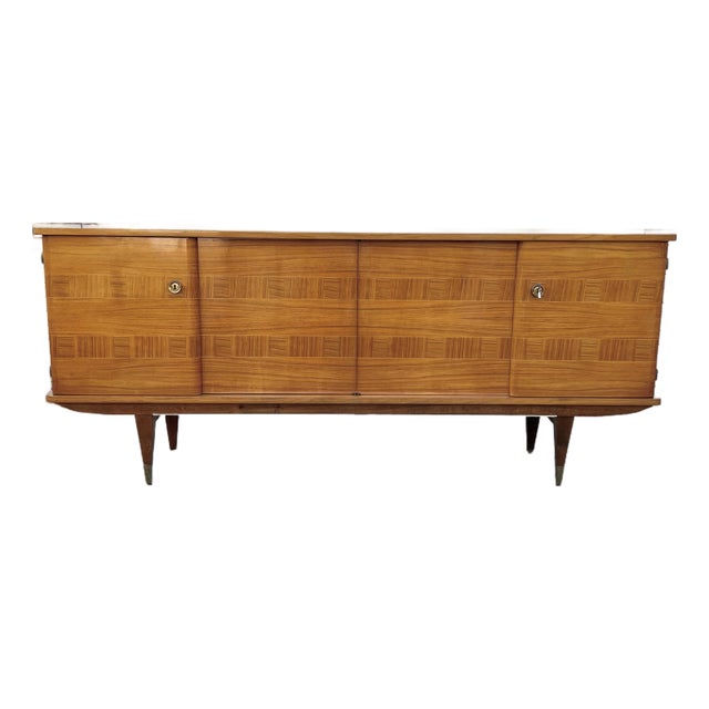 French Art Deco 1930's Light Macassar Sideboard For Sale