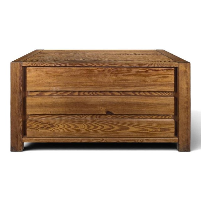 Wood Wood Chest of 3 Drawers in the Style of Maison Regain, 1970s For Sale - Image 7 of 7