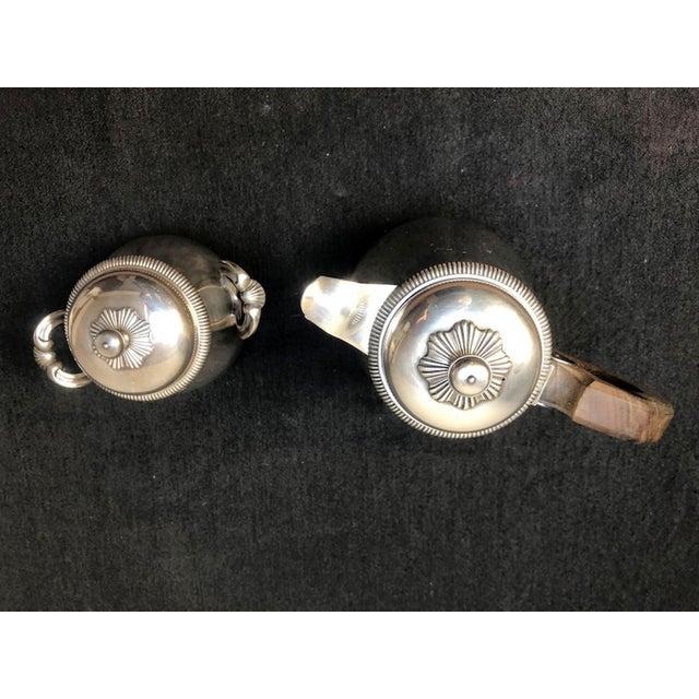 Gallia Silver Plated Coffee Pot and Sugar Bowl from Christofle, 1960s, Set of 2 For Sale - Image 6 of 11