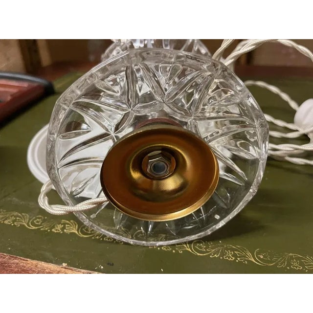 Italian Crystal Table Lamps, 1960s, Set of 2 For Sale - Image 8 of 9