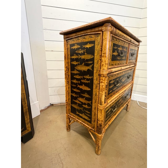 19th Century English Bamboo Chest For Sale - Image 10 of 13