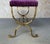 1950s Vintage Spanish Gilt Iron Bench With Ornate Twisted Frame For Sale - Image 5 of 12