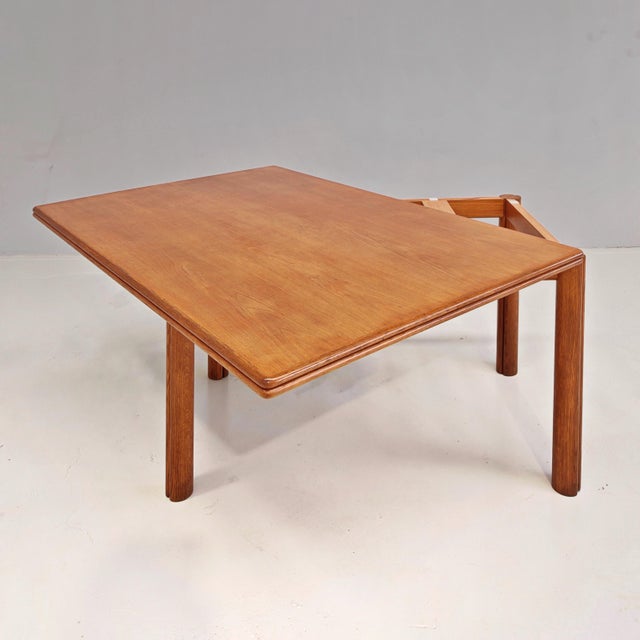 Gavina Nibay Extendable Table in Oak by Tobia and Afra Scarpa for Gavina, 1960s For Sale - Image 4 of 18