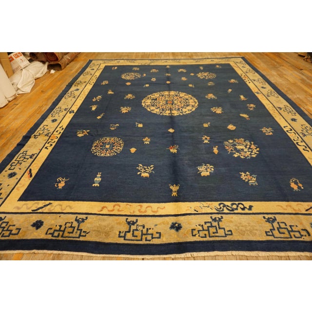 Early 20th Century Chinese Peking Carpet ( 10' x 12'4" - 305 x 375 ) For Sale - Image 10 of 12