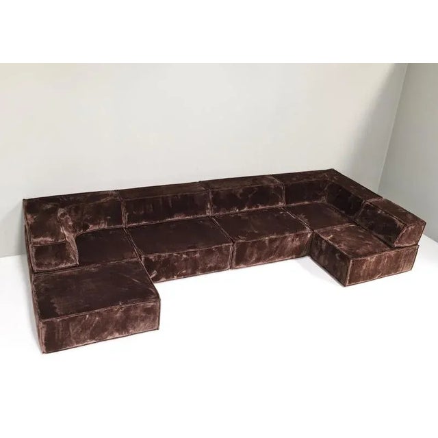 Chocolate Brown COR Trio Sectional Sofa, 1972, Set of 11 For Sale - Image 9 of 18