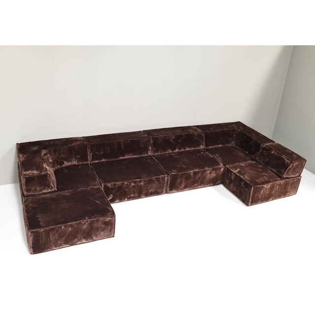 Chocolate Brown Cor Trio Sectional Sofa, Germany, Switzerland, 1972, Set of 11 For Sale - Image 9 of 18