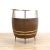 This mid-century bar was produced in England during the 1960s. A vintage home bar with formica and metal detailing in the...