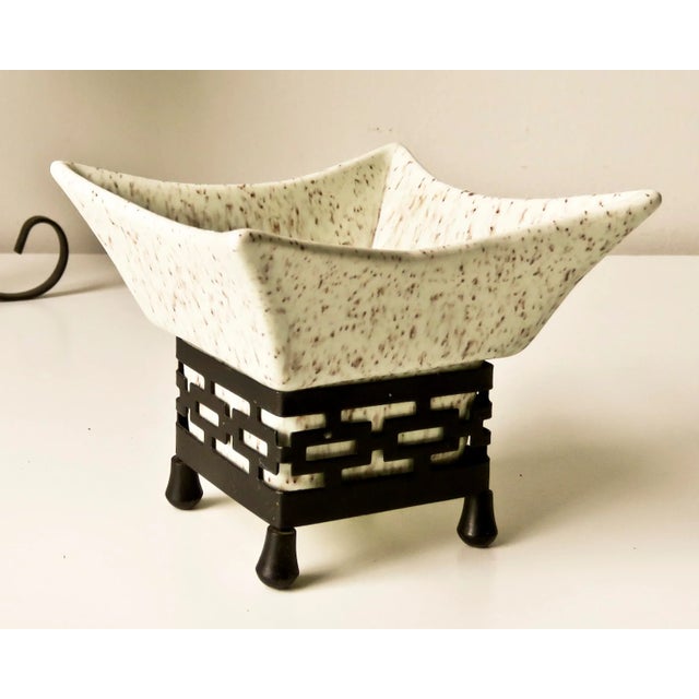 Mid-Century Modern Mid Century Candlestick and Vase- A Pair For Sale - Image 3 of 10