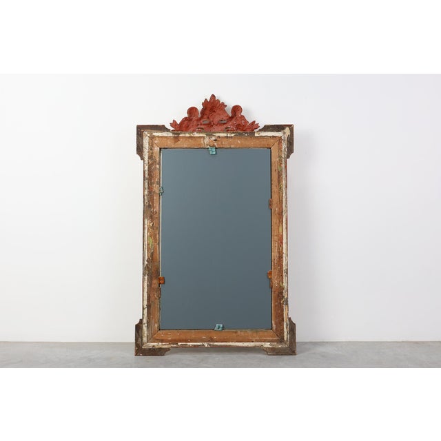French Rococo Style Gilted Oak Mirror, 1800s For Sale - Image 10 of 11