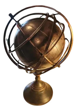 English Nautical Globe with Armillary Sphere, 20th Century