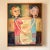 Textile Vintage French Contemporary Modernist Figural on Canvas For Sale - Image 7 of 12
