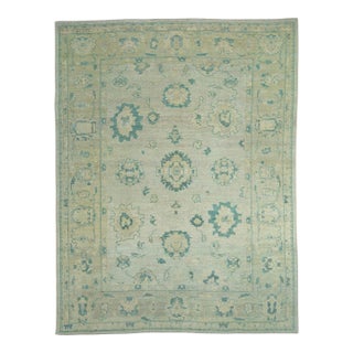 Turkish Oushak Rug 9'1" x 11'9" #18557 For Sale