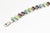 Multicolored Gemstone and Sterling Silver Link Bracelet For Sale In Miami - Image 6 of 14