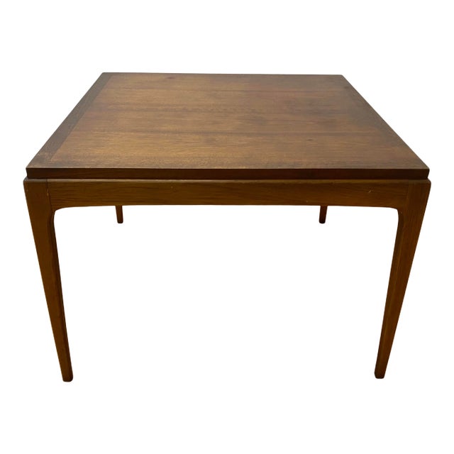Mid Century Walnut Square Coffee Table by Lane, Altavista, Virginia