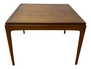 Mid Century Walnut Square Coffee Table by Lane, Altavista, Virginia