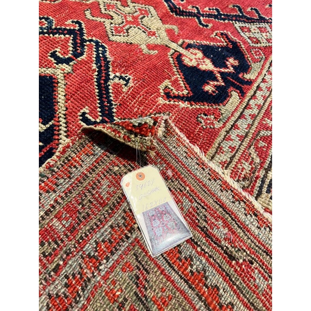 19th Century Tribal Oushak Rug For Sale - Image 4 of 5