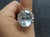 Late 20th Century Vintage 16.36ct Natural Aquamarine 0.20ct Diamond Platinum Ring, Size 8 For Sale In New York - Image 6 of 18