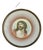 Art Deco Religious Painting of Christ Under Glass, 1940s For Sale
