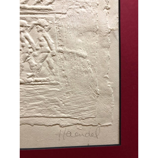 Sculpture Materials William Haendel, Bill Haendel Americana 'A Child's War' Cast Paper Relief Sculpture, 1975 For Sale - Image 7 of 9