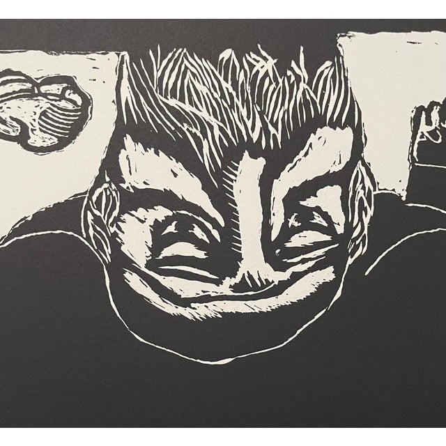 Expressionism Luis Camnitzer, Latin American Judaica Conceptual Chassidic Art Modern Woodcut Luis Camnitzer For Sale - Image 3 of 8
