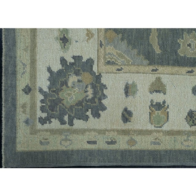 Turkish Oushak Rug 5'2" x 10' #18049 For Sale - Image 4 of 8