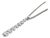 Late 20th Century 14K White Gold Diamond Drop Bar Journey Pendant Slide For Sale