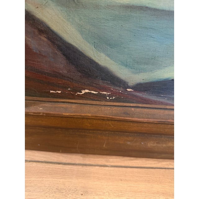 Wood Vintage 1938 Floral Still Life Oil Painting, Signed Ashley, in Gilt Wood Frame For Sale - Image 7 of 16