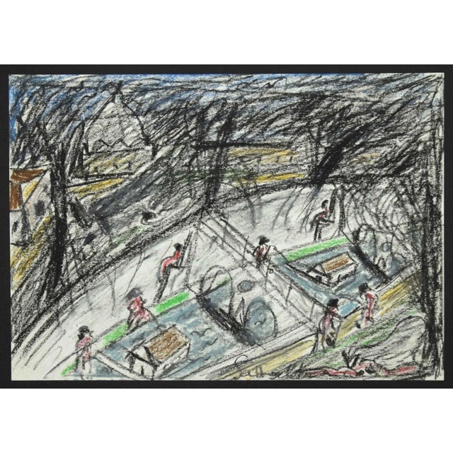 Bathers in the Tiber is an original Contemporary artwork realized by Nazareno Gattamelata in the 1970s. Original oil...