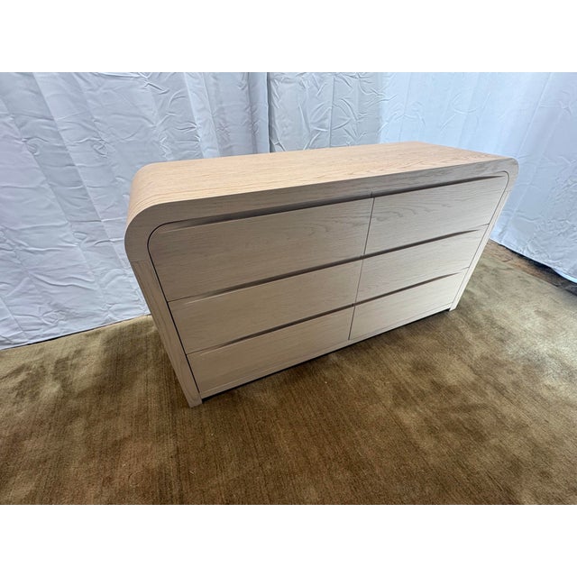 Wood Rh Olin Wide Dresser - Bleached Oak For Sale - Image 7 of 18