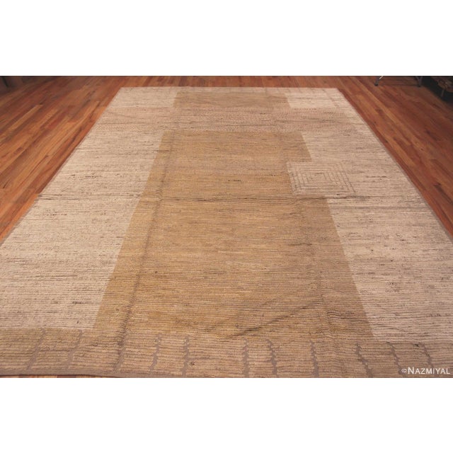 Lovely Soft Colors Modern Abstract Design Rug, Country of Origin: Central Asia, Circa date: Modern Rugs – Behold this...