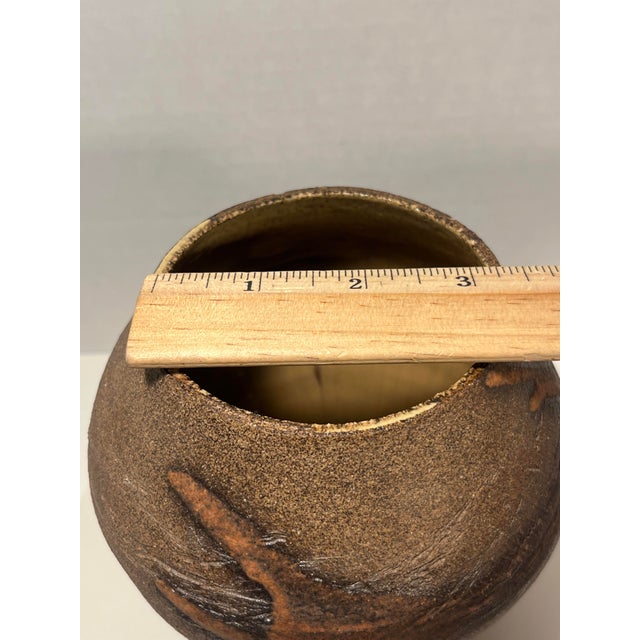 Mid-Century Modern Hand Thrown Pottery Planter Pot Vase Signed Alan Hese For Sale In Los Angeles - Image 6 of 6