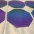 Rare 1980s French Artisan Tableware - Iridescent Ombre Geometric Design - Set of 6 For Sale - Image 4 of 6
