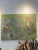 Asparagus Ellen Reinkraut “Memory Marks” Large Vintage Original Abstract Landscape Mixed Media Painting on Canvas, Gallery Wrapped For Sale - Image 8 of 9