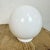 Vintage White Porcelain Wall Light with Milk Glass, 1960s For Sale - Image 9 of 12