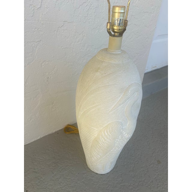 Coastal Palm Beach Heron Costal Lamp For Sale In Naples, FL - Image 6 of 7