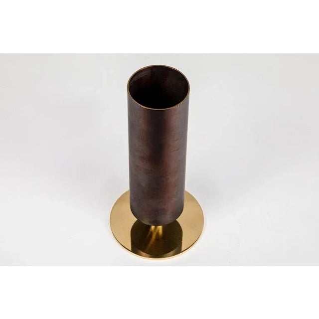 Carl Auböck Carl Aubock Model #7247-2 Patinated Brass Vase For Sale - Image 4 of 7