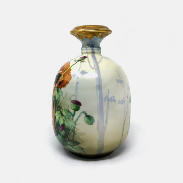 1920s Hand Painted Turn Teplitz Bohemia RStK Austrian Amphora Red Poppy ...