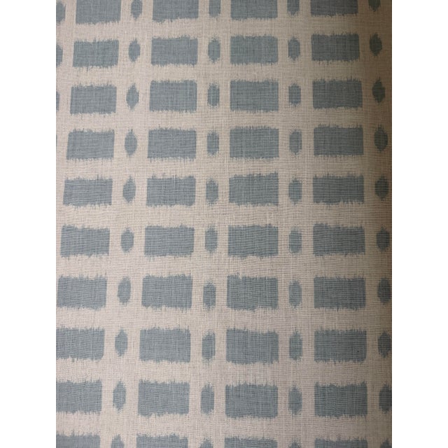 Schumacher Schumacher Town001 Townline Road Blue Fabric 2 7/8 Yards For Sale - Image 4 of 5