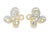 Make a statement with these stunning 18K yellow and white two-tone gold nugget earrings, featuring numerous brilliant...