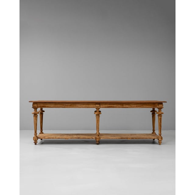 19th Century French Wooden Drapers Table For Sale - Image 16 of 18