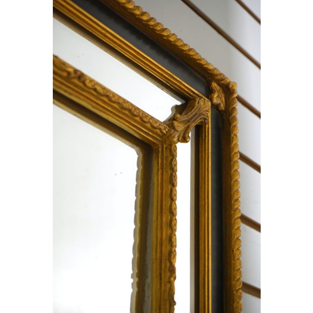 Carvers Guild Rectangular Black & Gold Regency Mirror For Sale In Philadelphia - Image 6 of 10