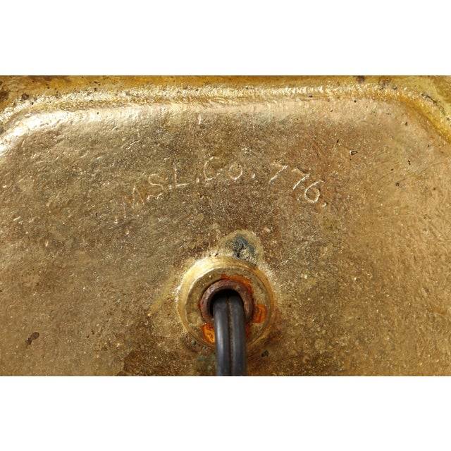 1910 Mutual Sunset Lamp Co. Steuben Glass & Bronze Table Lamp For Sale - Image 12 of 12