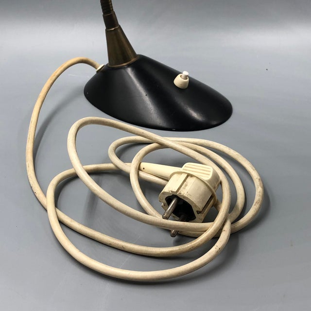 Black Mid-Century Cobra Desk Lamp from Cosack Leuchten, 1950s For Sale - Image 8 of 17