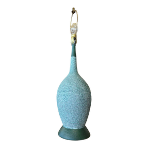 Vintage Mid-Century Modern Green Table Lamp