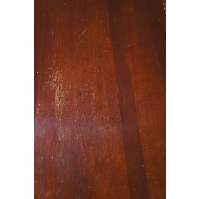 1940s Willett Wildwood Cherry Drop Leaf Gateleg Farmhouse Barley Twist Dining Table For Sale - Image 14 of 15
