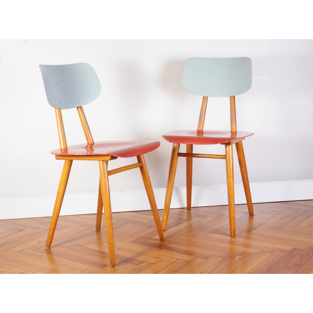Dining Chairs from Ton, 1960s, Set of 2 For Sale - Image 18 of 18