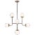 The Cafe eight light single tier chandelier in satin brass supplies ample lighting for your daily needs, while adding a...