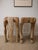 1960s 1960s Carved Wood Horse & Rider Stools – Sculptural Butcher Block Pair, One of a Kind For Sale - Image 5 of 5