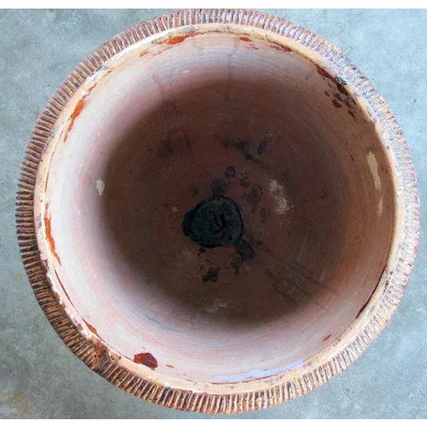 A Handsome French Brown-Glazed Anduze Pot For Sale - Image 4 of 4