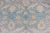 Square Turkish Oushak Rug in Light Blue, Light Brown, Salmon, Silver & Tan For Sale - Image 9 of 12